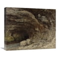 thumbnail image 1 of 22 in. Grotto of Sarrazine Near Nans-Sous-Sainte-Anne Art Print - Gustave Courbet, 1 of 1