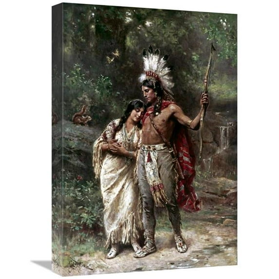 22 in. Hiawathas Wedding Journey - Longfellow Art Print - Jean Leon Gerome Ferris