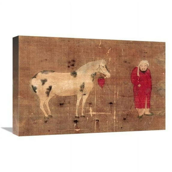 22 in. Horse & Foreign Groom Art Print - Unknown