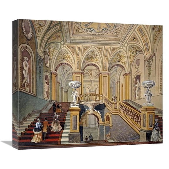 22 in. Interior Views of the Conservative Club Art Print - Frederick J Sang