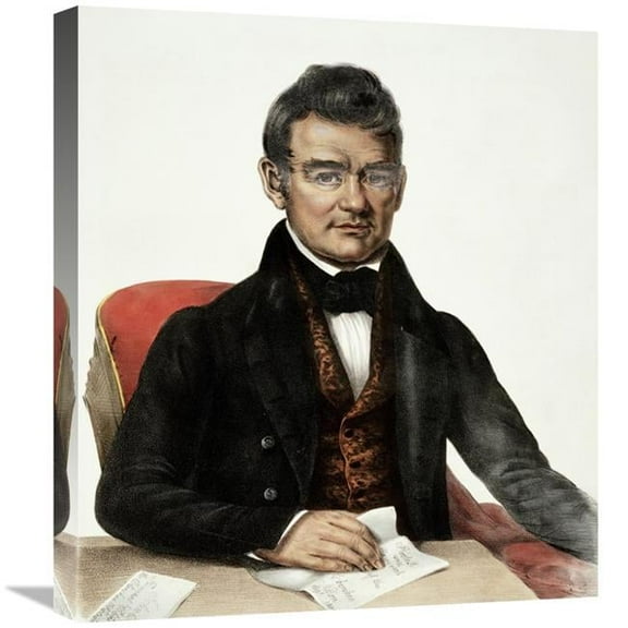 22 in. John Ross - A Cherokee Chief Art Print - Thomas Lorraine Mckenney