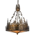 thumbnail image 1 of 22 in. Loon Inverted Pendant, Antique Copper & Amber Mica, 1 of 1