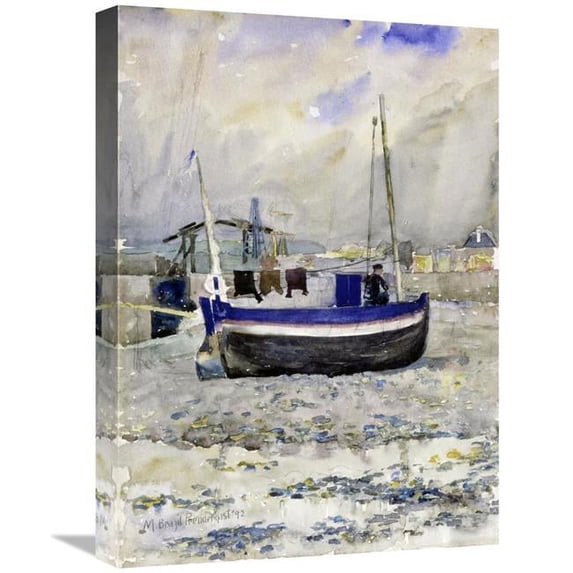 22 in. Low Tide, Afternoon, Treport Art Print - Maurice Brazil Prendergast