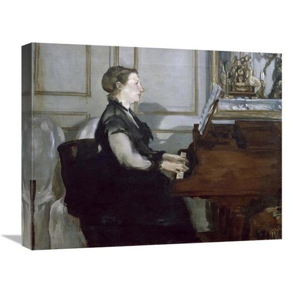 22 in. Madame Manet Au Piano Art Print - Edouard Manet
