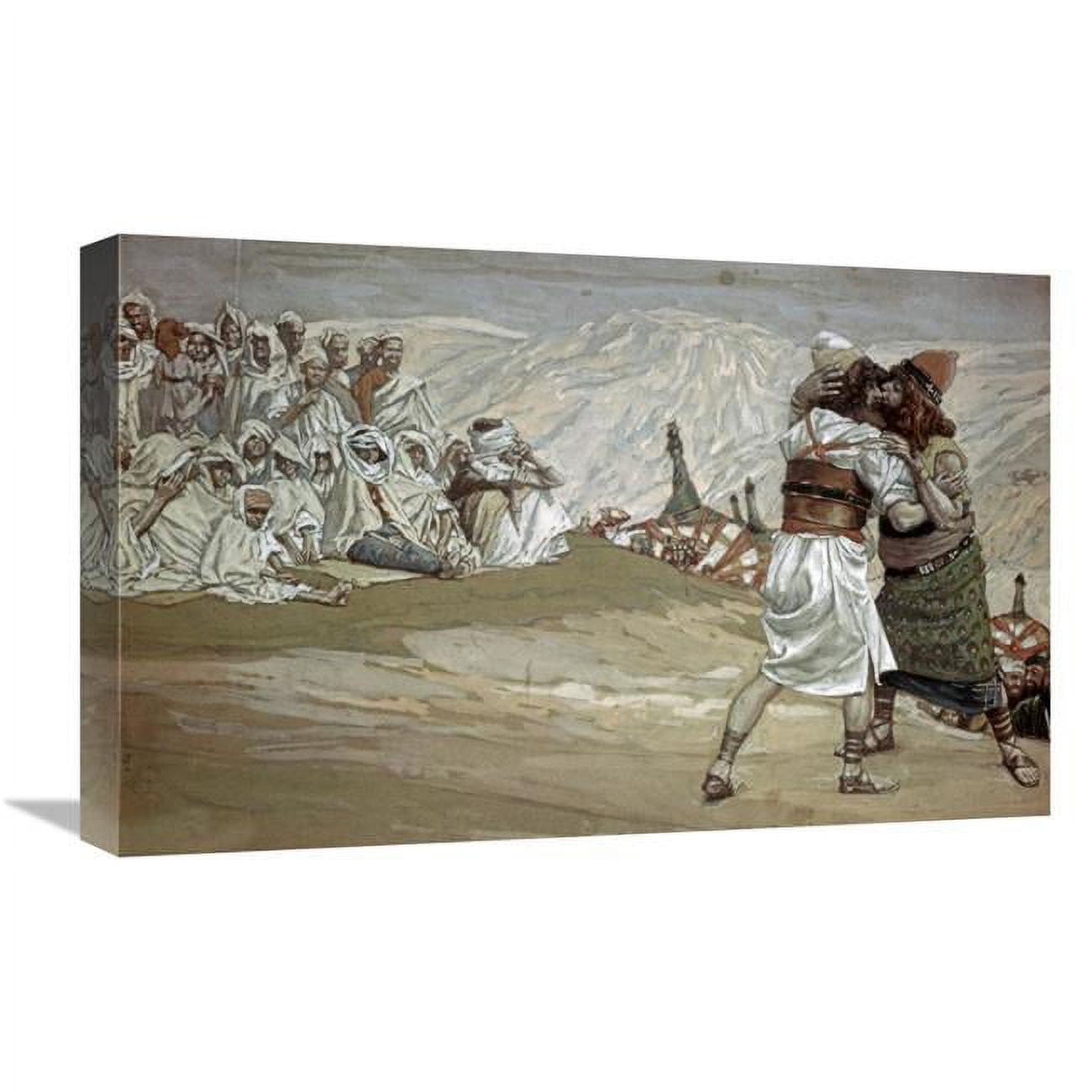 22 in. Meeting of Esau & Jacob Art Print - James Tissot - Walmart.com