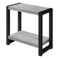 thumbnail image 1 of 22 in. Metal Accent Table - Grey & Black, 1 of 1