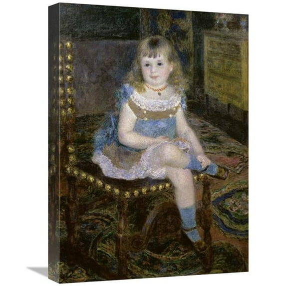 22 in. Miss Georgette Charpentier Seated Art Print - Pierre-Auguste Renoir