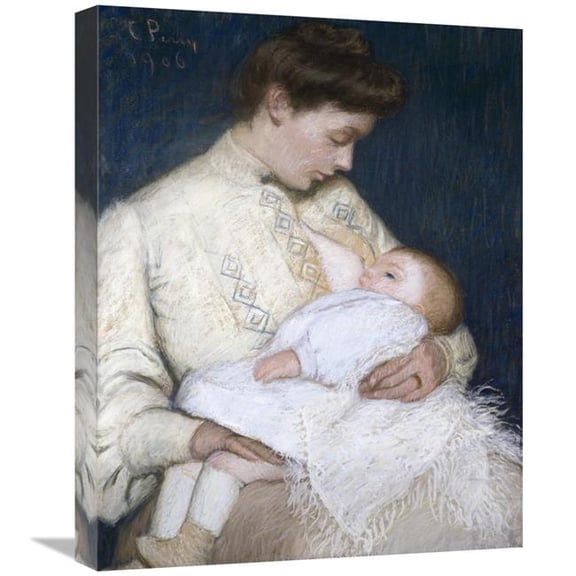 22 in. Nursing the Baby Art Print - Lilla Cabot Perry