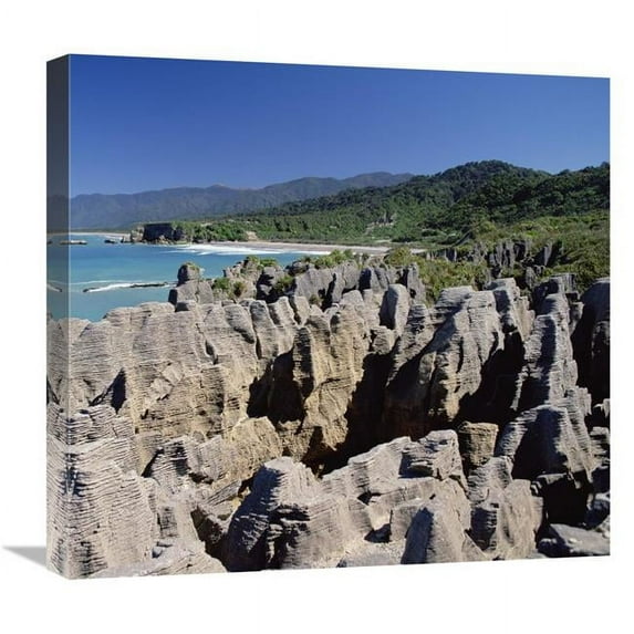 22 in. Pancake Rocks, Paparoa National Park, New Zealand Art Print - Konrad Wothe