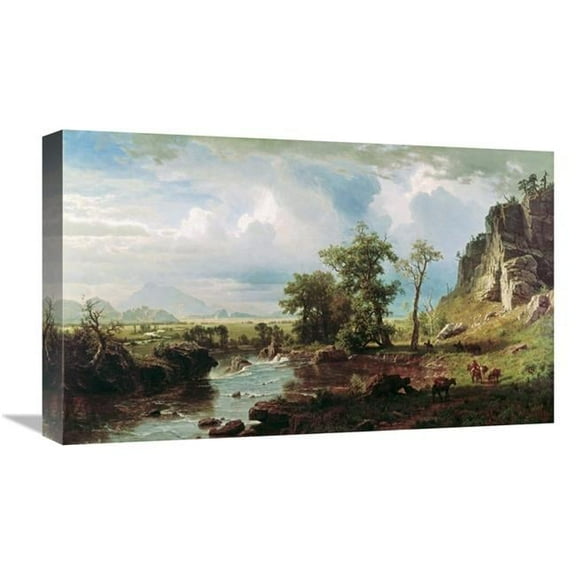 22 in. Platte River Art Print - Albert Bierstadt
