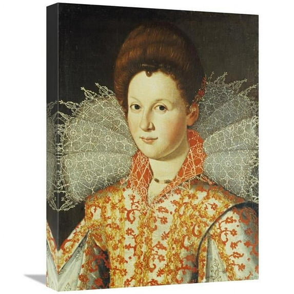 22 in. Portrait of a Lady Art Print - Santi Di Tito