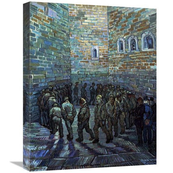 22 in. Prisoners Exercising - After Dore Art Print - Vincent Van Gogh