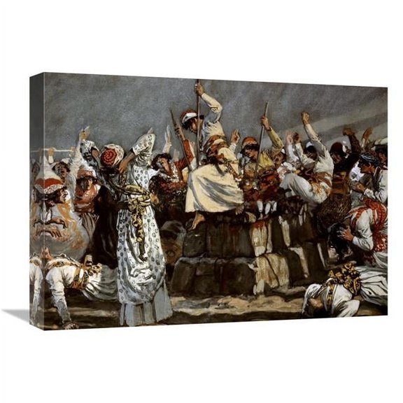 22 in. Prophets of Baal Leap Upon the Alter Art Print - James Tissot