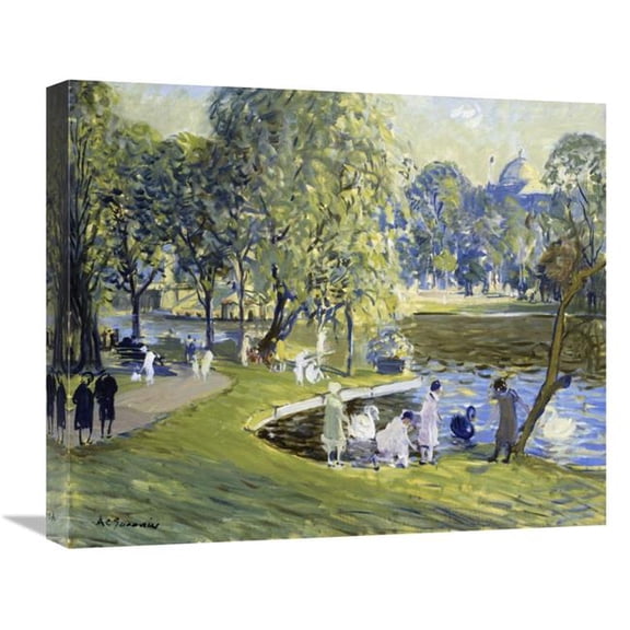 22 in. Public Garden, Boston Art Print - Arthur Clifton Goodwin