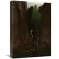 thumbnail image 1 of 22 in. Quell in Einer Felsschlucht - Spring in A Narrow Gorge Art Print - Arnold Boulin, 1 of 1