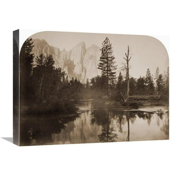22 in. River View - Down the Valley - Yosemite, California, 1861 Art Print - Carleton Watkins