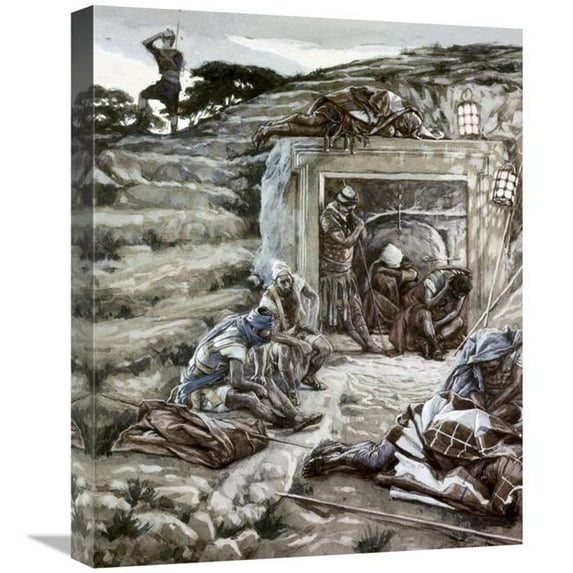 22 in. Roman Guards at the Tomb Art Print - James Tissot