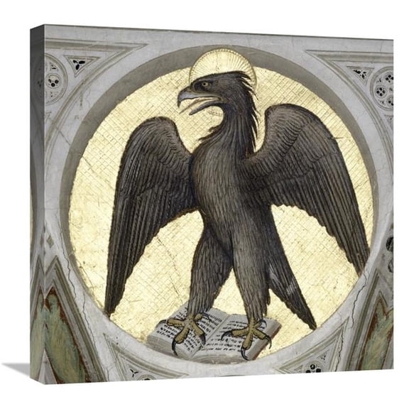 22 in. Saint John As An Eagle Art Print - Giusto De Menabuoi