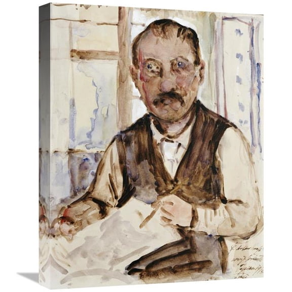 22 in. Self Portrait Art Print - Lovis Corinth