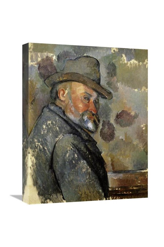 22 in. Self Portrait Art Print - Paul Cezanne