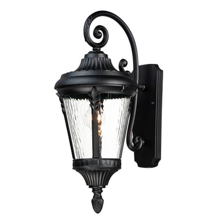 22 in. Sentry 1 Light Black Outdoor Wall Mount