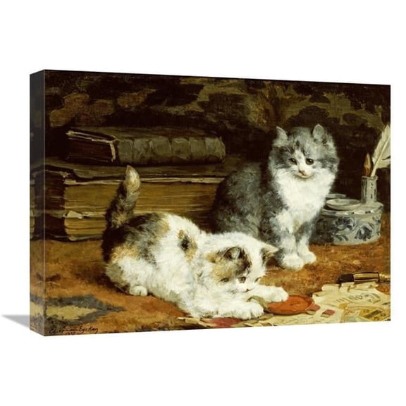 22 in. Signed & Sealed Art Print - Charles Van Den Eycken