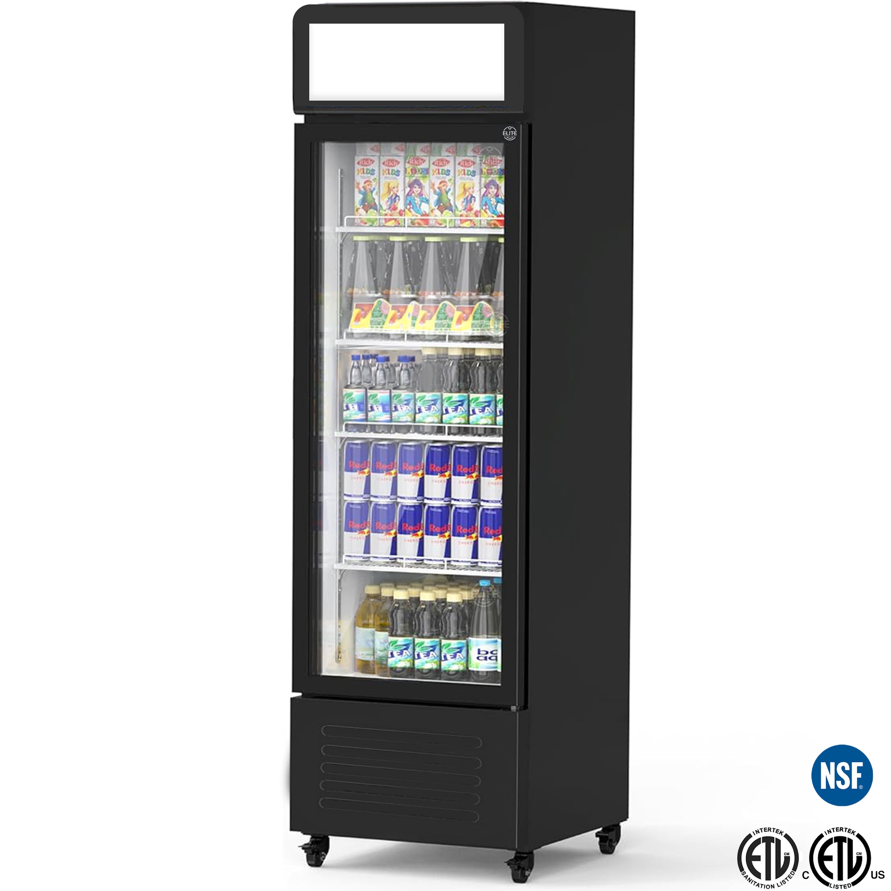 Commercial Refrigerator Single Door Display Fridge Price Novo 253L