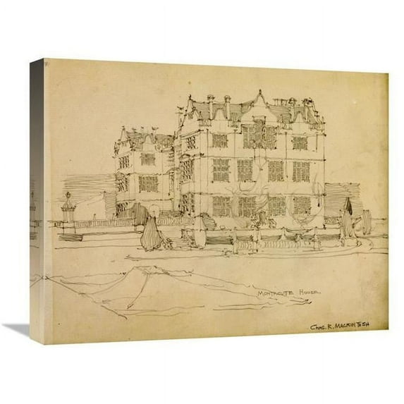 22 in. Somerset, Montacute House, 1895 Art Print - Charles Rennie Mackintosh