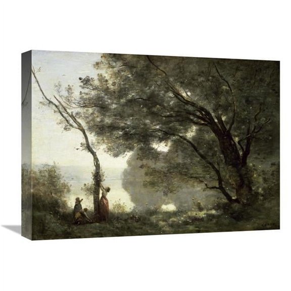 22 in. Souvenir of Mortefontaine Art Print - Jean-Baptiste-Camille Corot