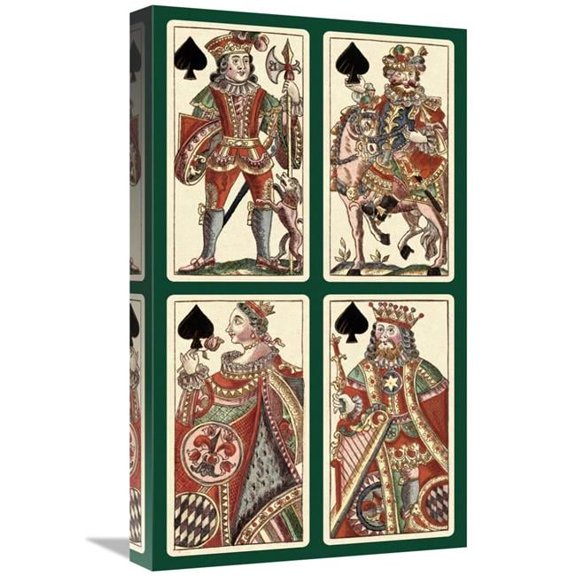 22 in. Spades - Bauern Hochzeit Deck Art Print - Andreas Benedictus Gobl