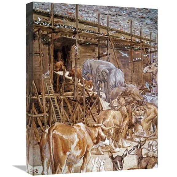 22 in. The Animals Enter the Ark Art Print - James Tissot