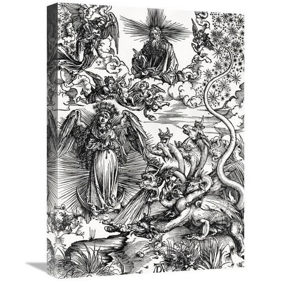 22 in. The Apocalyptic Woman Art Print - Albrecht Durer