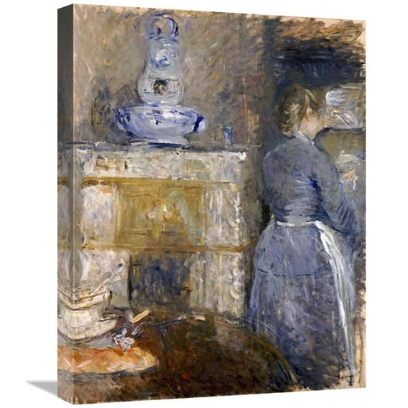 22 in. The Dining Room of the Rouart Family Art Print - Berthe Morisot