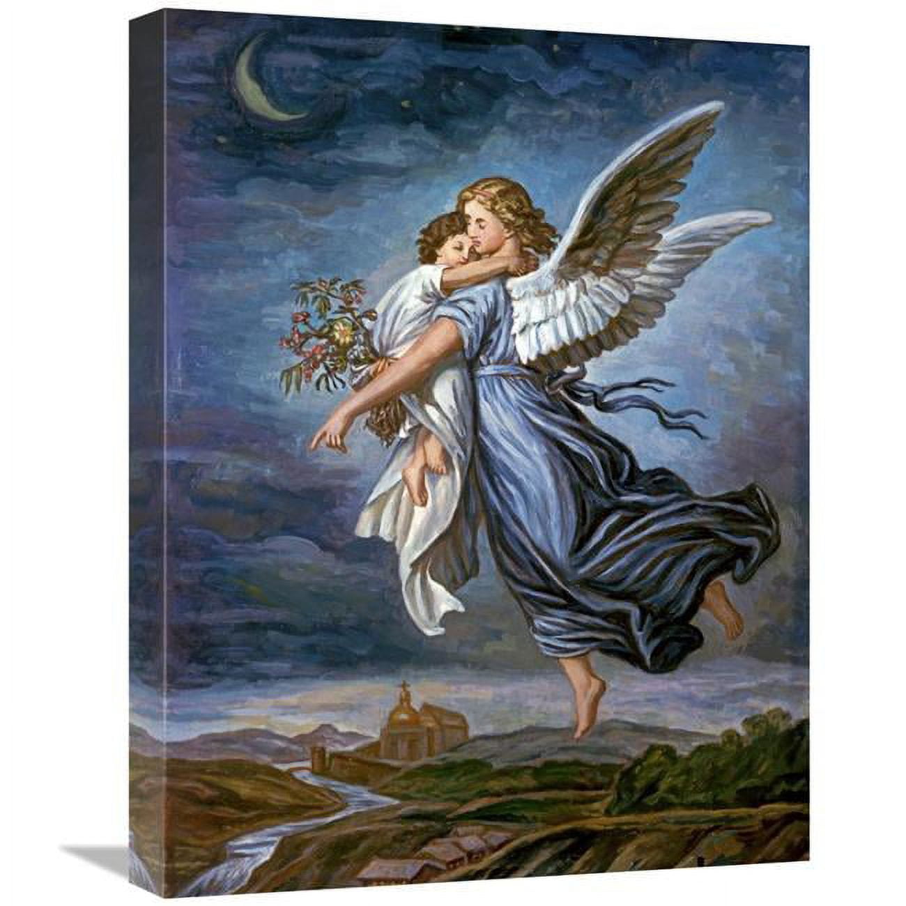 22 in. The Guardian Angel Art Print - Wilhelm Von Kaulbach