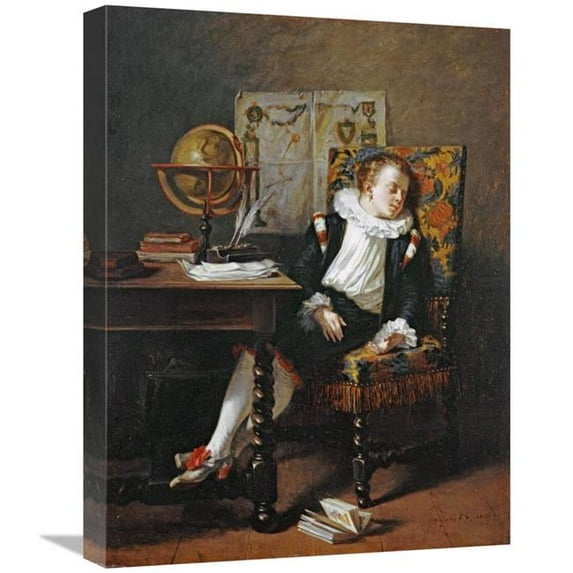 22 in. The Little Schoolboy Art Print - Adolphe Francois Monfallet