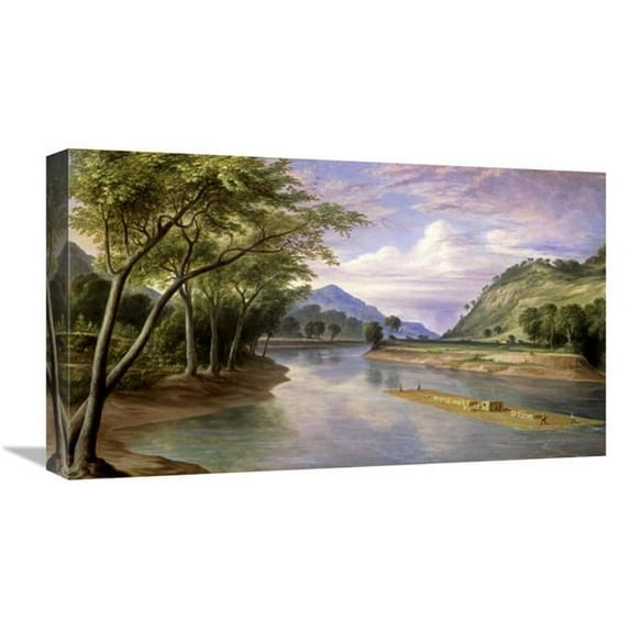 22 in. The Ohio River Near Marietta Art Print - Henry Cheever Pratt