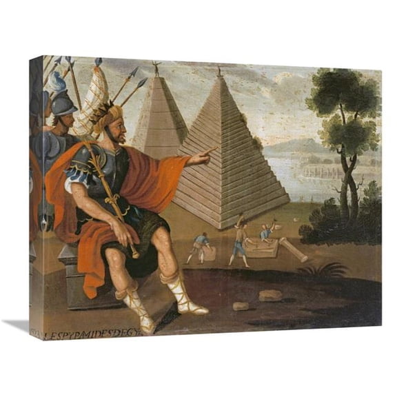 22 in. The Pyramids of Egypt Art Print - Cuzco School