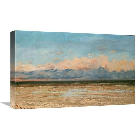 22 in. The Sea at Palavas Art Print - Gustave Courbet