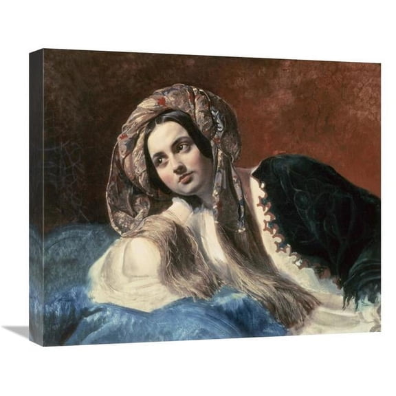 22 in. Turkish Woman Art Print - Karl Pavlovic Briullov