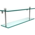thumbnail image 1 of 22-in Two Tiered Glass Shelf in Polished Chrome, 1 of 5