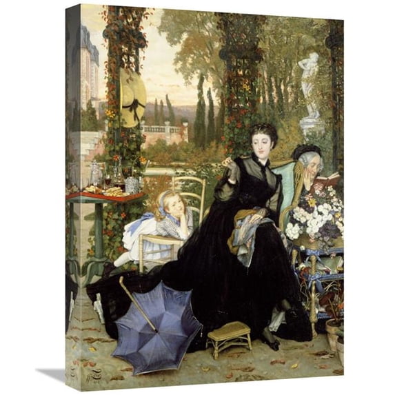 22 in. Une Veuve a Widow Art Print - James Jacques Tissot