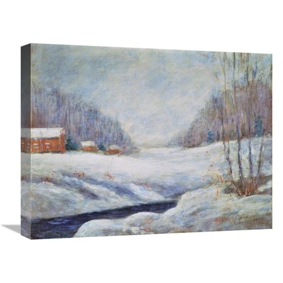 22 in. Winter Landscape Art Print - John Henry Twachtman