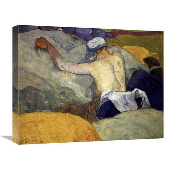 22 in. Woman in the Hay - Femme Dans Le Foin Art Print - Paul Gauguin