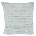 thumbnail image 1 of 22 in. Woven Line Square Throw Pillow with Poly Filling, Aqua, 1 of 1