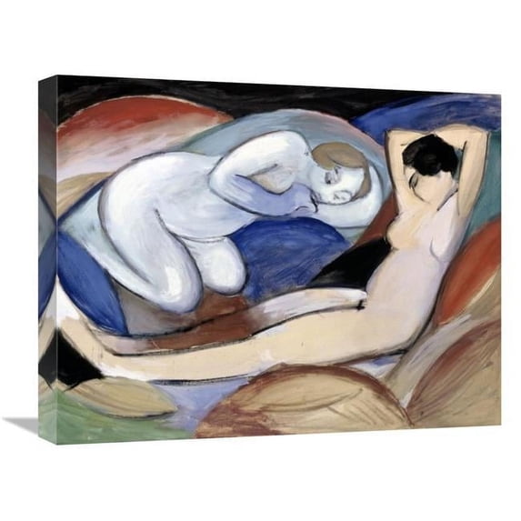 22 in. Zwei Liegende Akte Art Print - Franz Marc