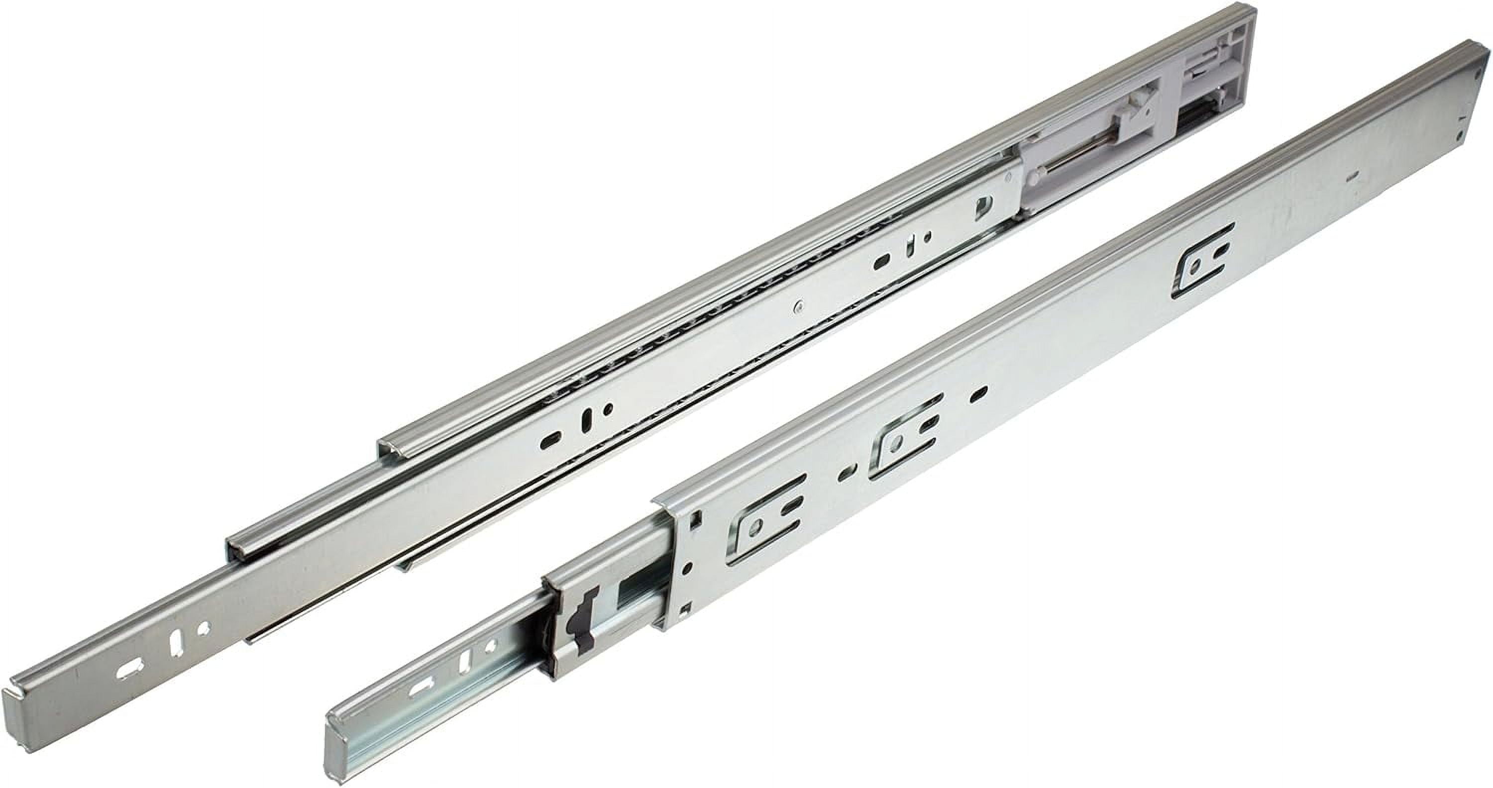22-Inch Silver Soft Close Full Extension Drawer Slides