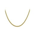 thumbnail image 1 of Gem & Harmony 22 inch 14 Karat Yellow Gold Semi-Solid Franco Chain (2.2mm) for Women, 1 of 6