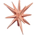 thumbnail image 1 of 22 inch 3D Star-Burst All-In-One - Metallic Rose Gold (Air-Fill Only) Foil Mylar Balloon - Party Supplies Decorations, 1 of 1