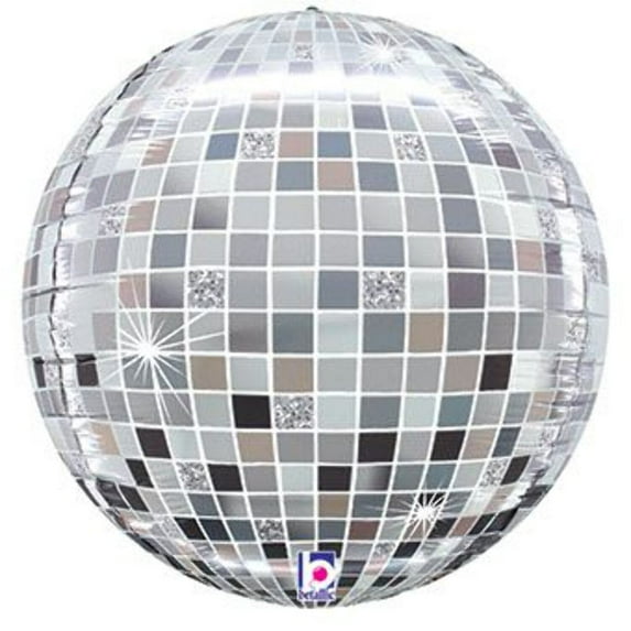 22 inch Betallic Dimensionals Disco Ball Globe Foil Mylar Balloon - Party Supplies Decorations