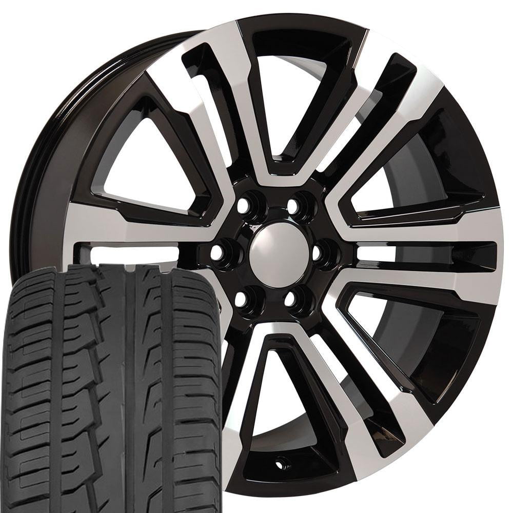 OE Wheels CV44 22 Inch Rims and Tires Fit Yukon Denali Style 6x139.7 ...